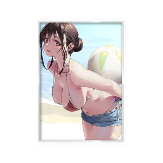 EmST jonsun個展「あと二日」 目が合うアート A 額装あり 【限定10点】