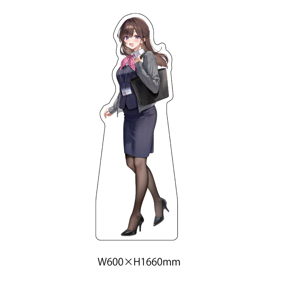 【1点限定】天城しの個展『受付ちゃんの外出』等身大パネル