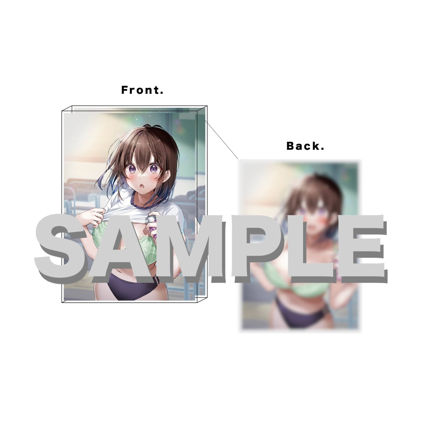 EmST 白クマシェイク個展「ラッキーエイト」差分アクリルブロック