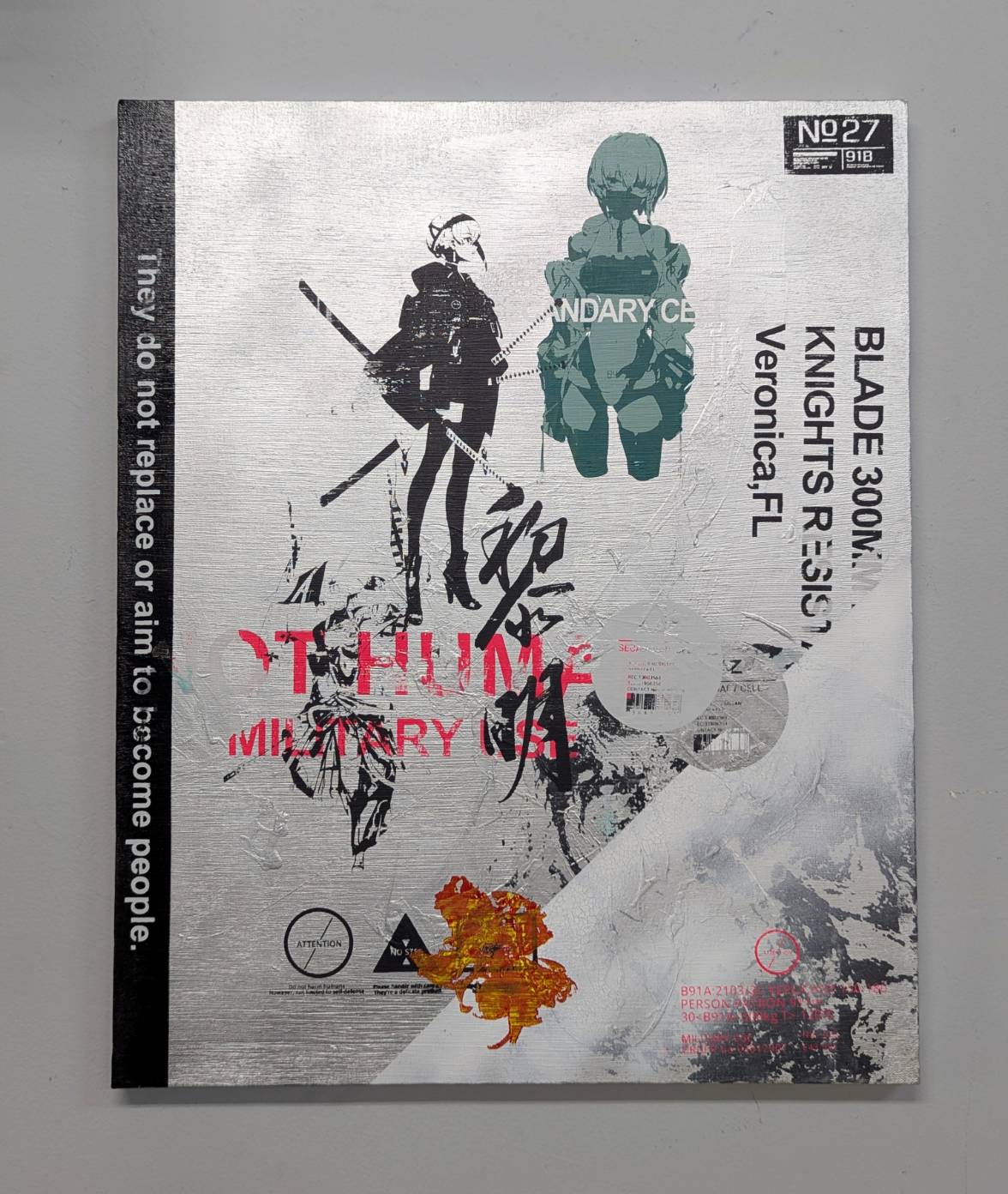 neco個展 『黎明』京都巡回展1点限定 F15キャンバスアート pattern B