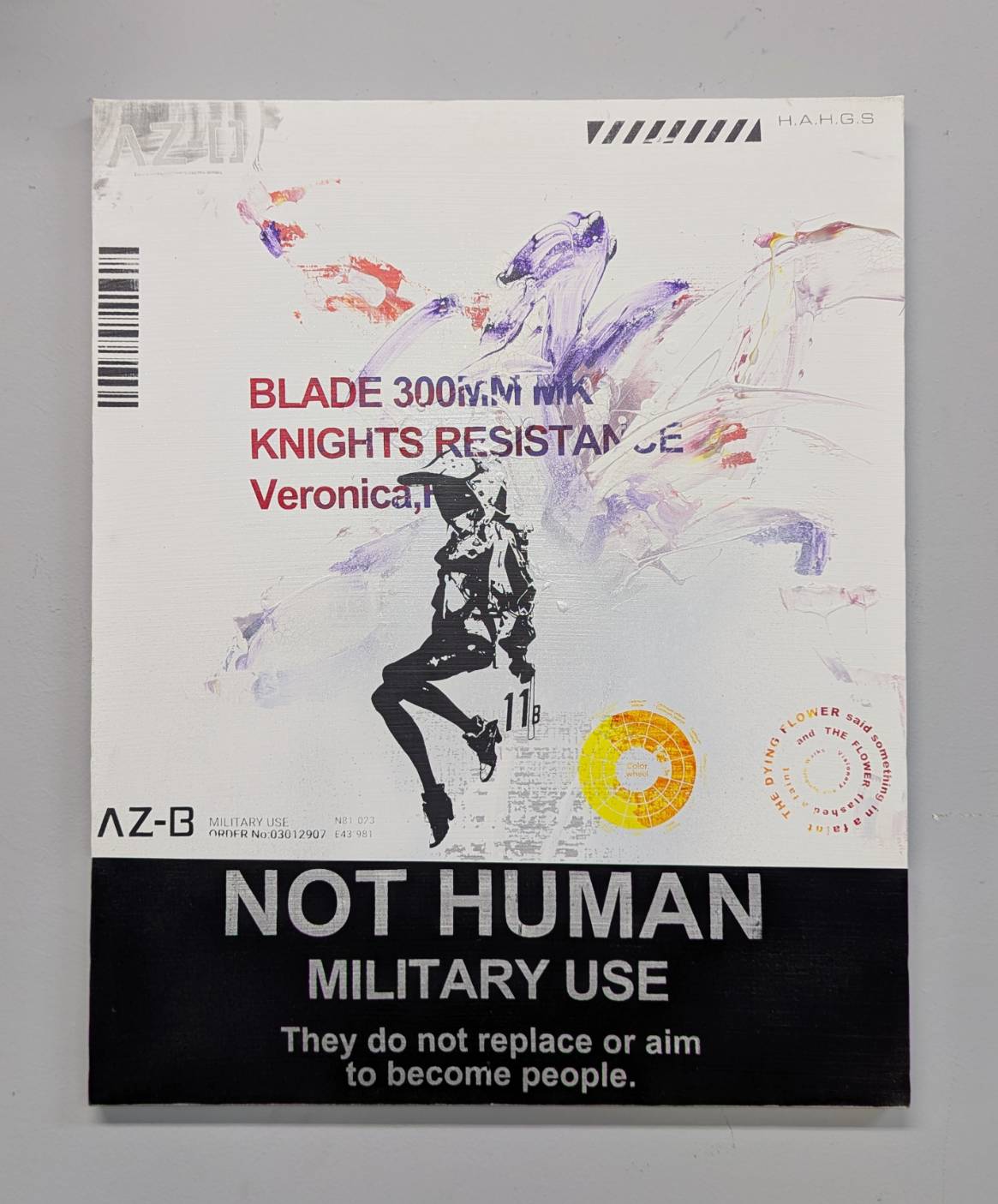 neco個展 『黎明』京都巡回展1点限定 F15キャンバスアート pattern D