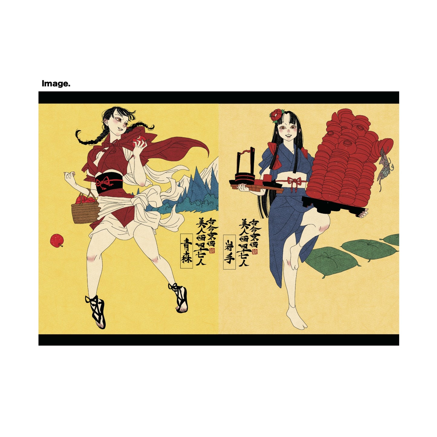 EmST 鈴木セイゴ個展『日ノ本美人寄』古今東西美人画四十七人絵草子