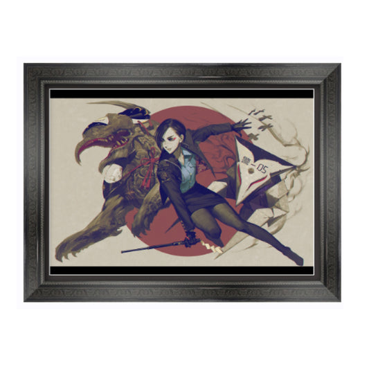 EmST 友野るい個展『戯画☆桃太郎奇譚』A2複製原画(額装あり)