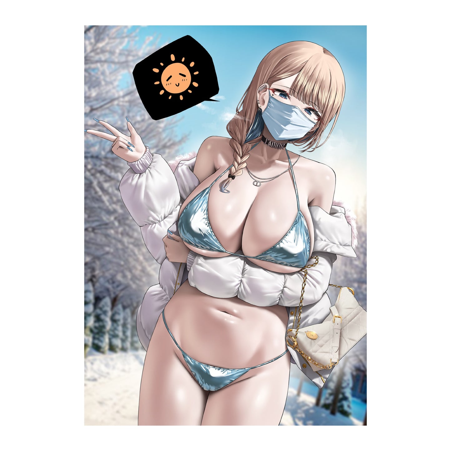 EmST くせ個展「私にだけ優しいギャル家庭教師」B3マットコーティングポスターC