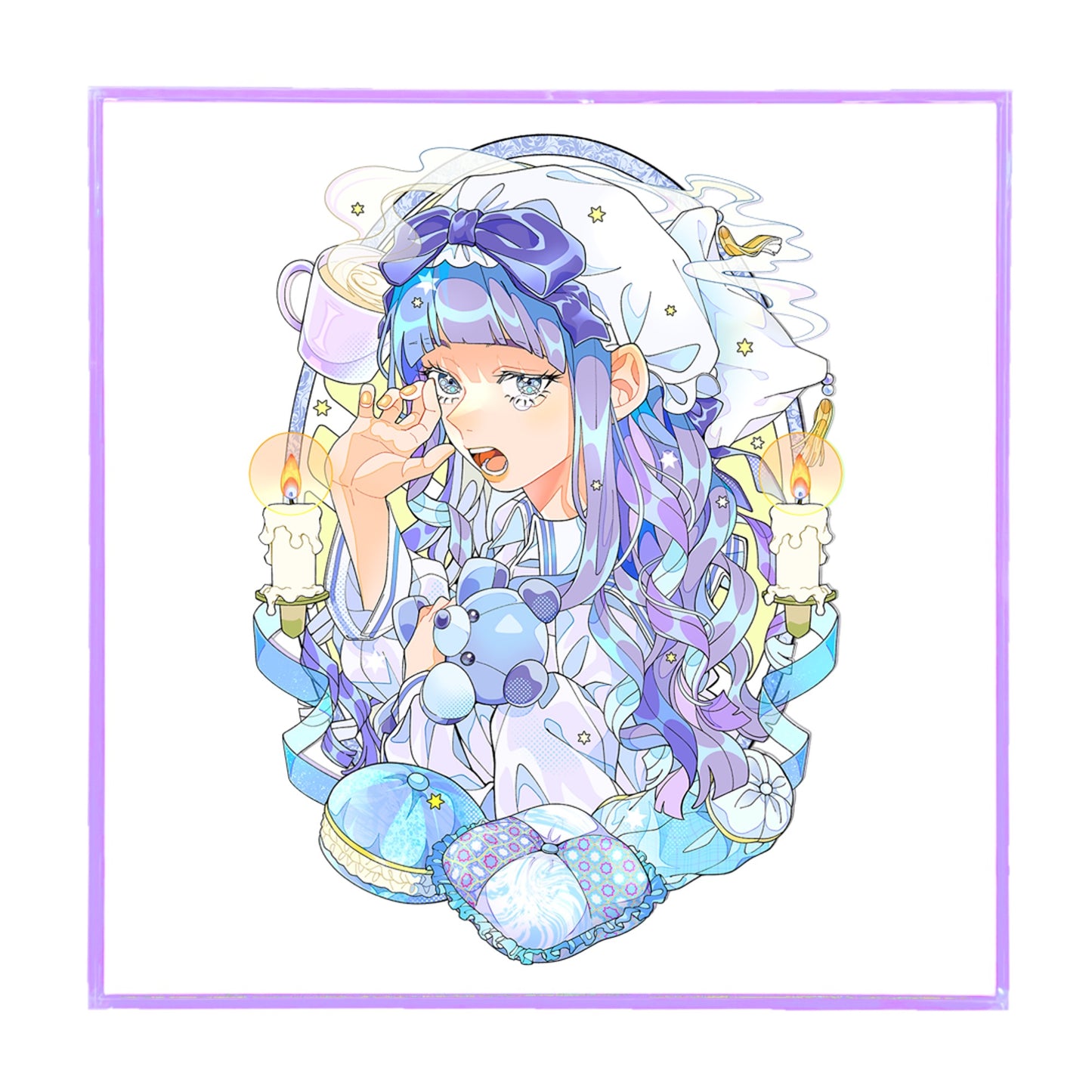 PONKO個展アクリルフレームキャンバス
