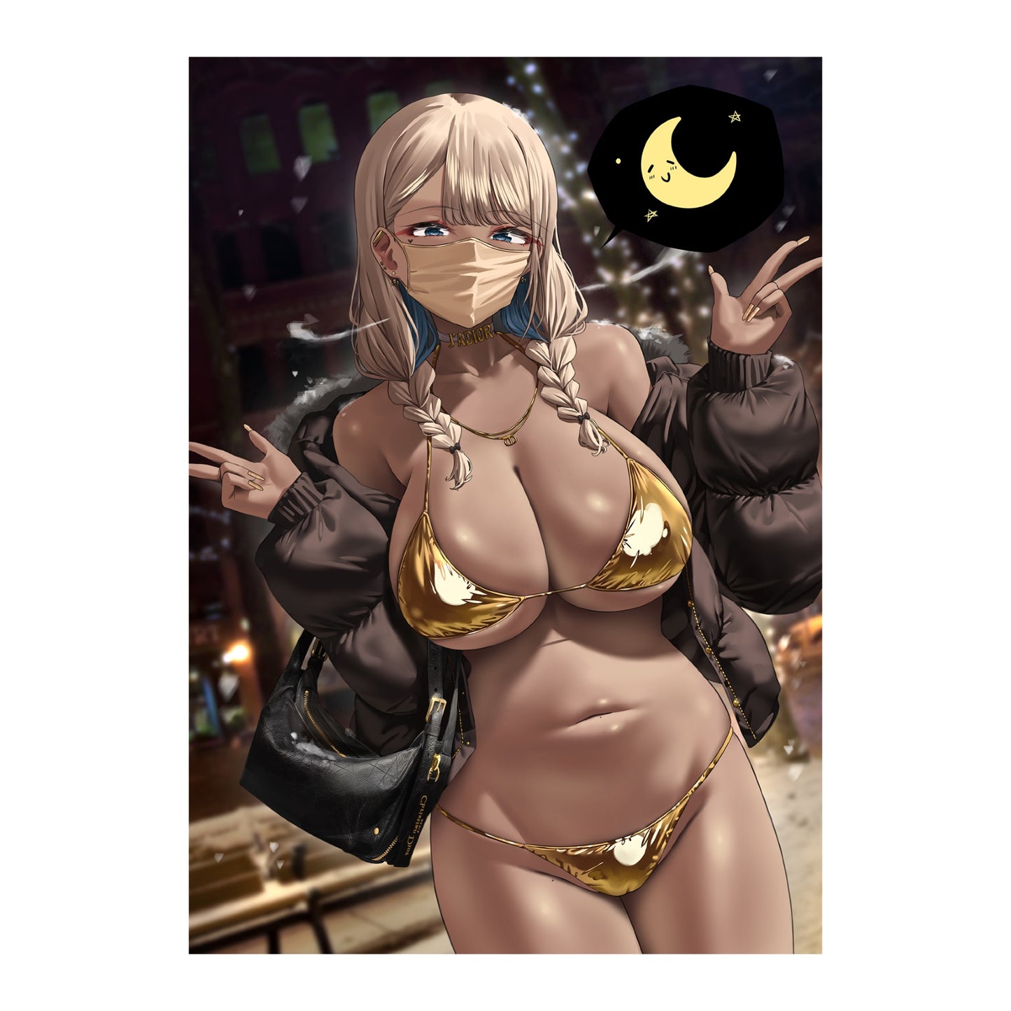 EmST くせ個展「私にだけ優しいギャル家庭教師」B3マットコーティングポスターD