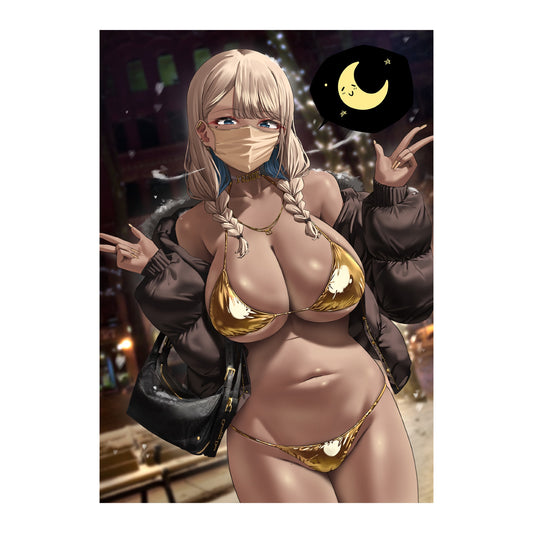 EmST くせ個展「私にだけ優しいギャル家庭教師」B3マットコーティングポスターD