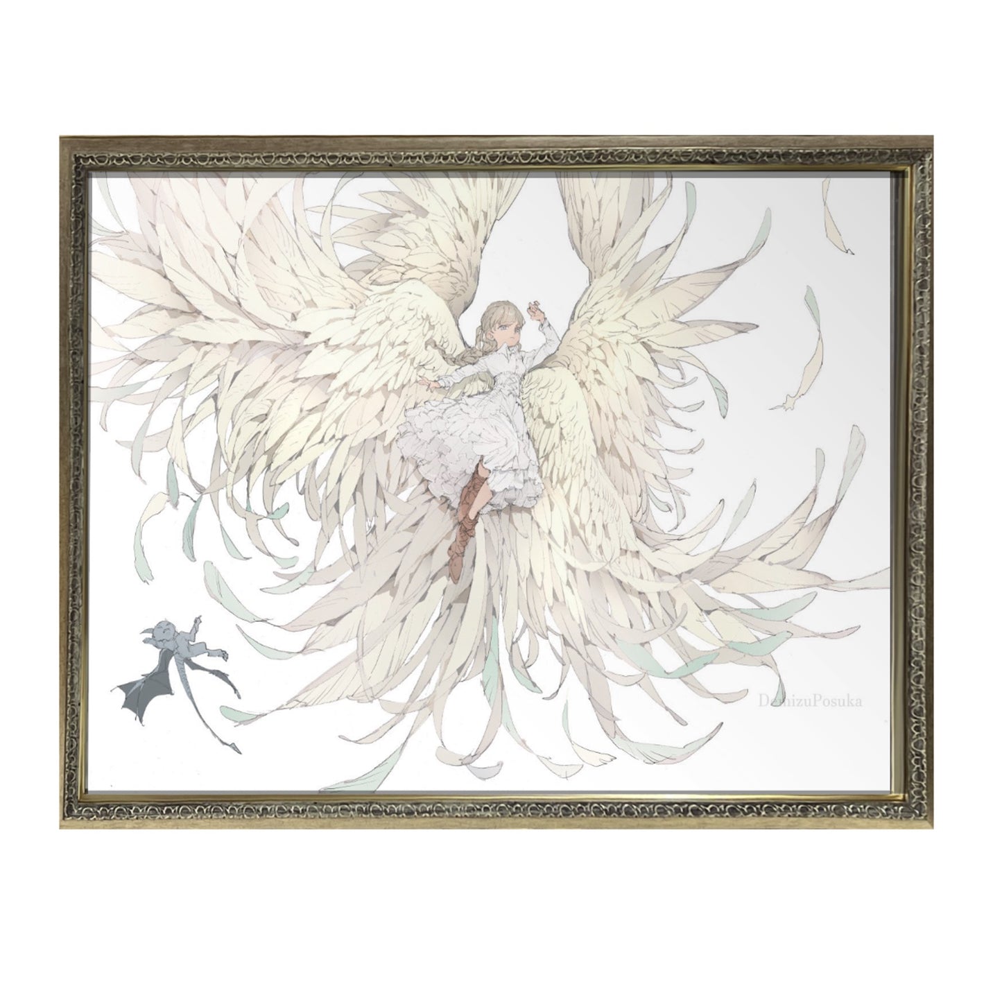 出水ぽすか個展『Reflection』 【1点限定】直筆サイン入りミラーアート A