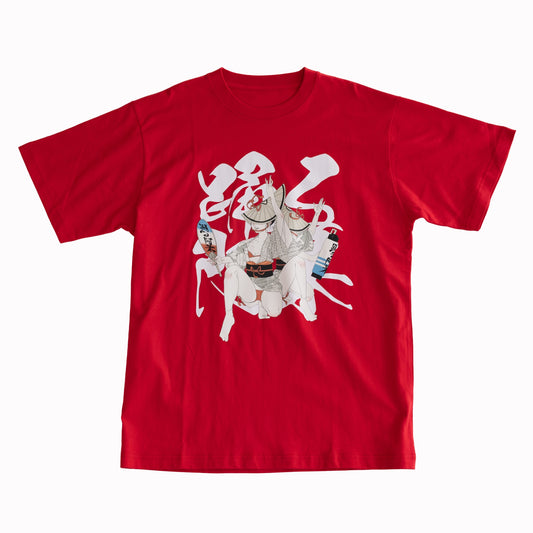 NEW JAPONICA 半袖Tシャツ「鈴木セイゴ #1」レッド XLサイズ