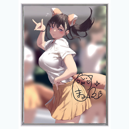 EmST jonsun個展「あと二日」 SMキャンバスD(キャラサイン入り/フレームあり) マミ