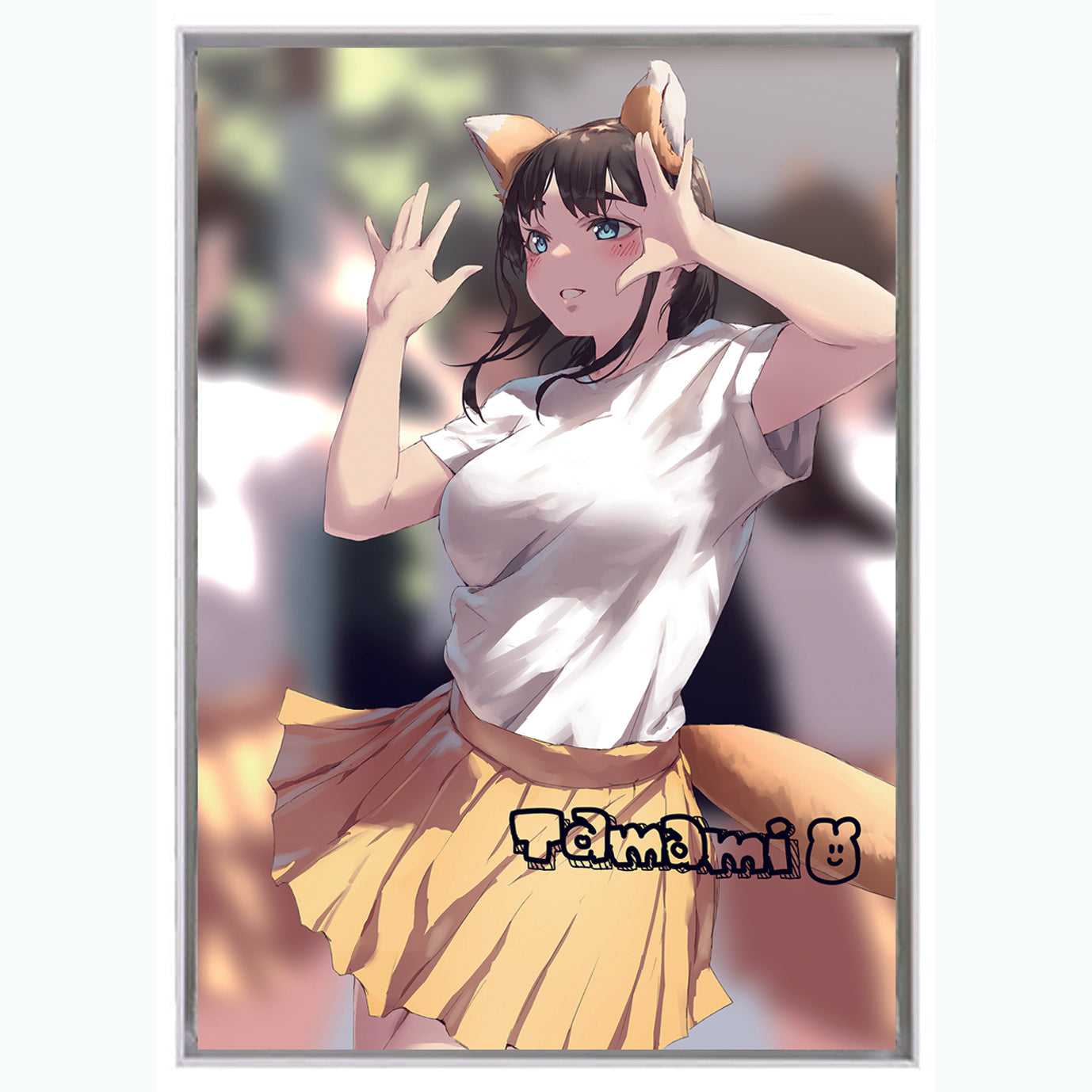 EmST jonsun個展「あと二日」 SMキャンバスC(キャラサイン入り/フレームあり) タマミ