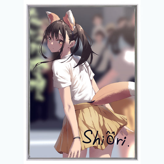 EmST jonsun個展「あと二日」 SMキャンバスB(キャラサイン入り/フレームあり) シオリ