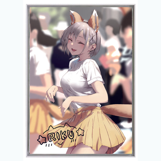 EmST jonsun個展「あと二日」 SMキャンバスF(キャラサイン入り/フレームあり) リク