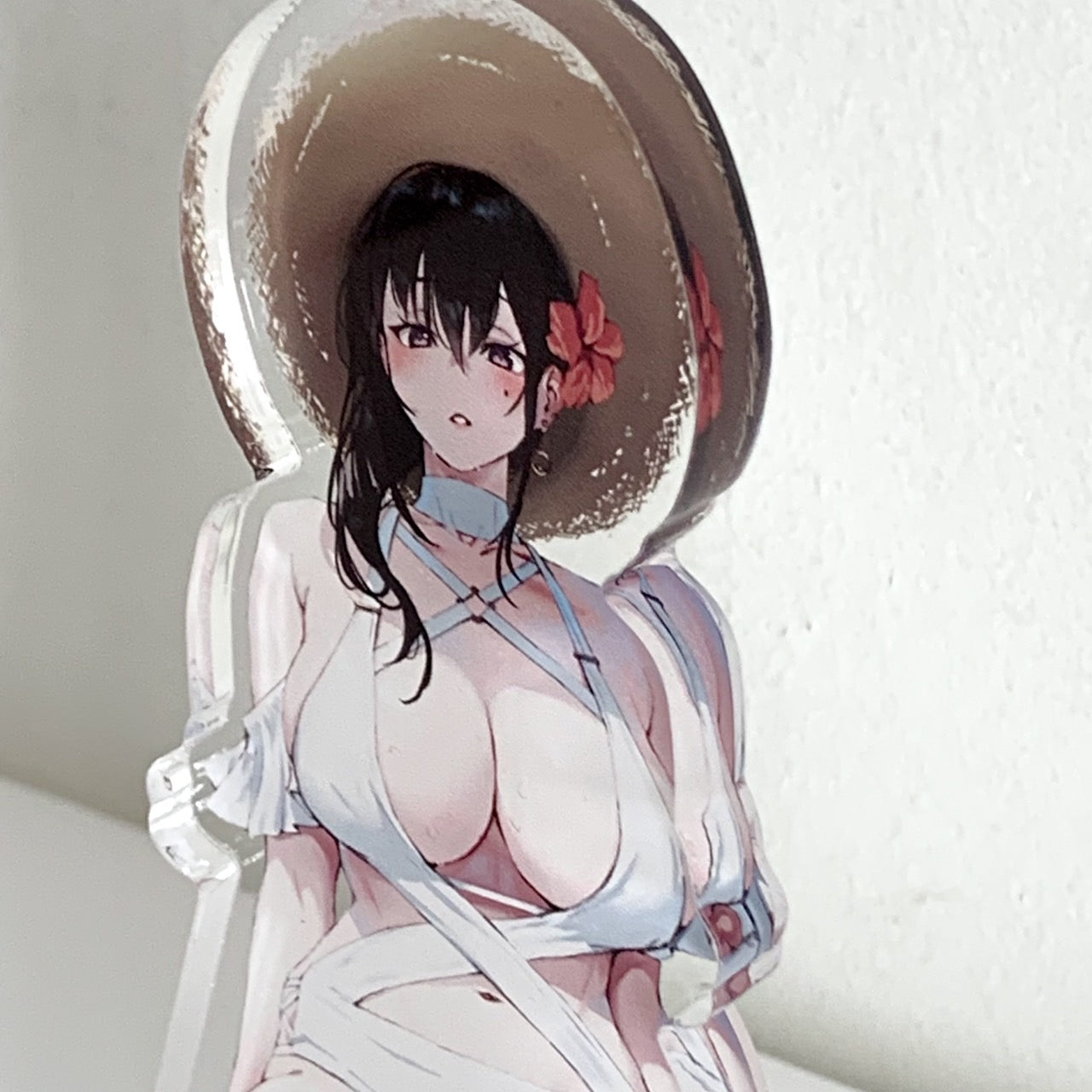 EmST jonsun個展「あと二日」 ダイカットアクリルブロックD「学校のプールですごい水着の先生」