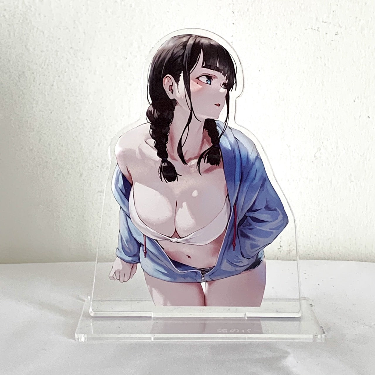 EmST jonsun個展「あと二日」 ダイカットアクリルブロックB「渚のパーカーっこ」