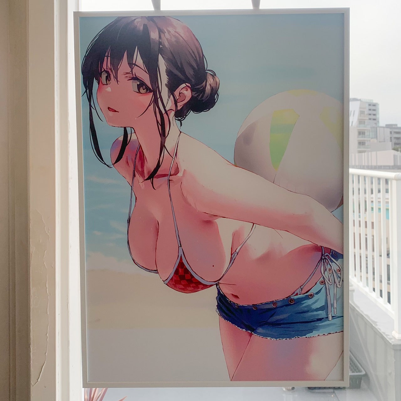 EmST jonsun個展「あと二日」 目が合うアート A 額装あり 【限定10点】