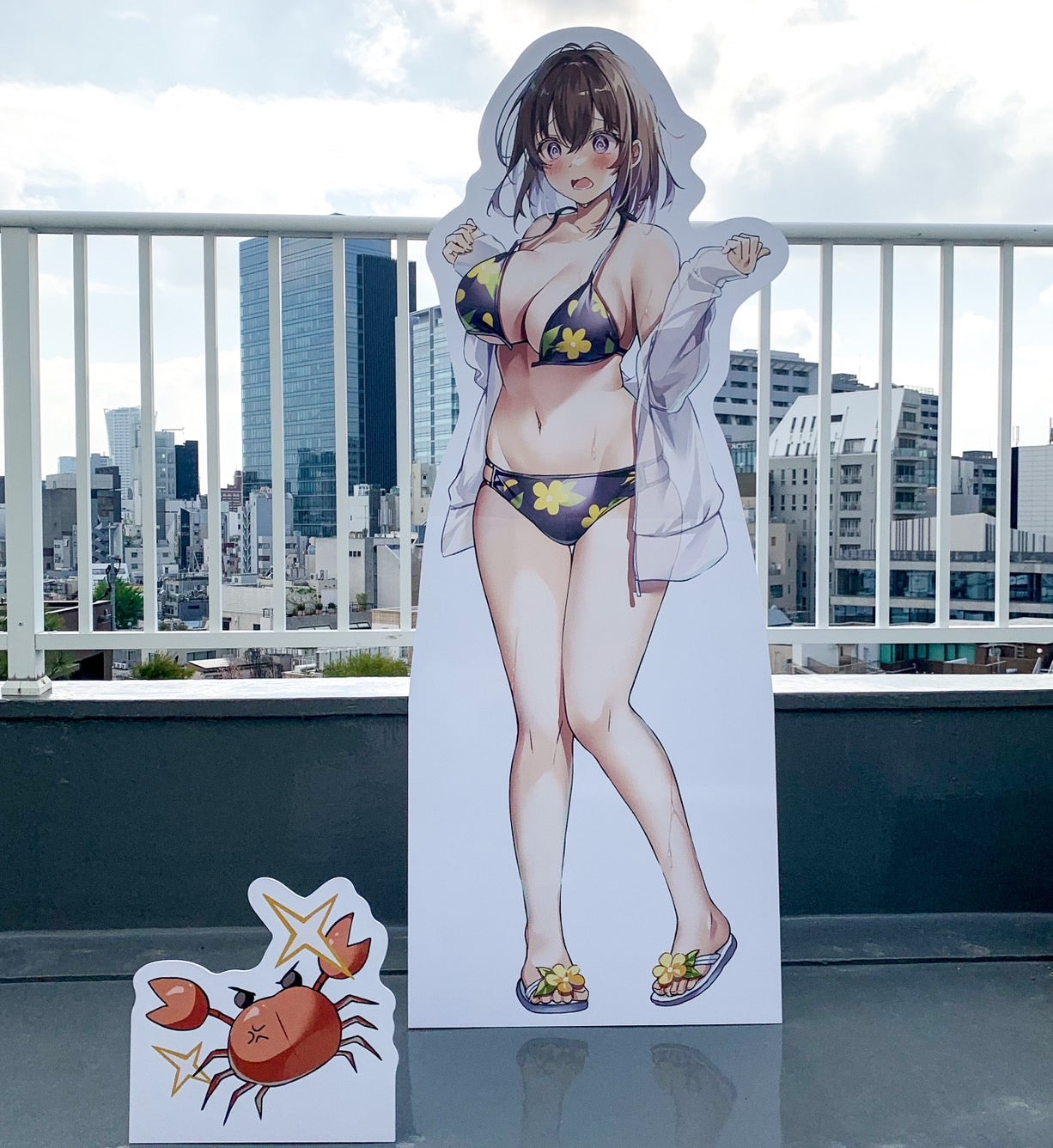 EmST 白クマシェイク個展「ラッキーエイト」等身大パネルSET【一点限定】