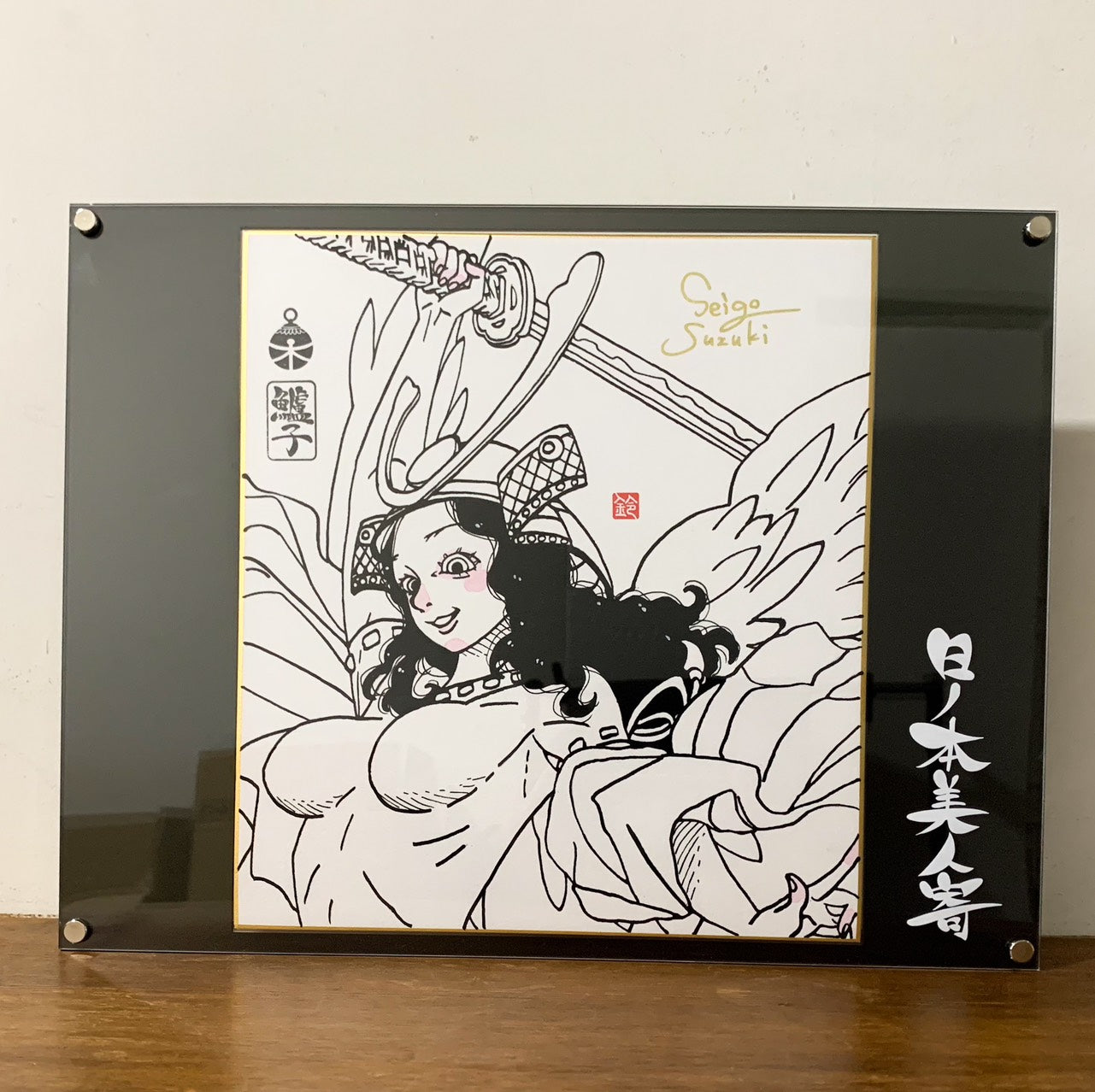 【抽選販売】EmST 鈴木セイゴ個展『日ノ本美人寄』直筆アナログ色紙D