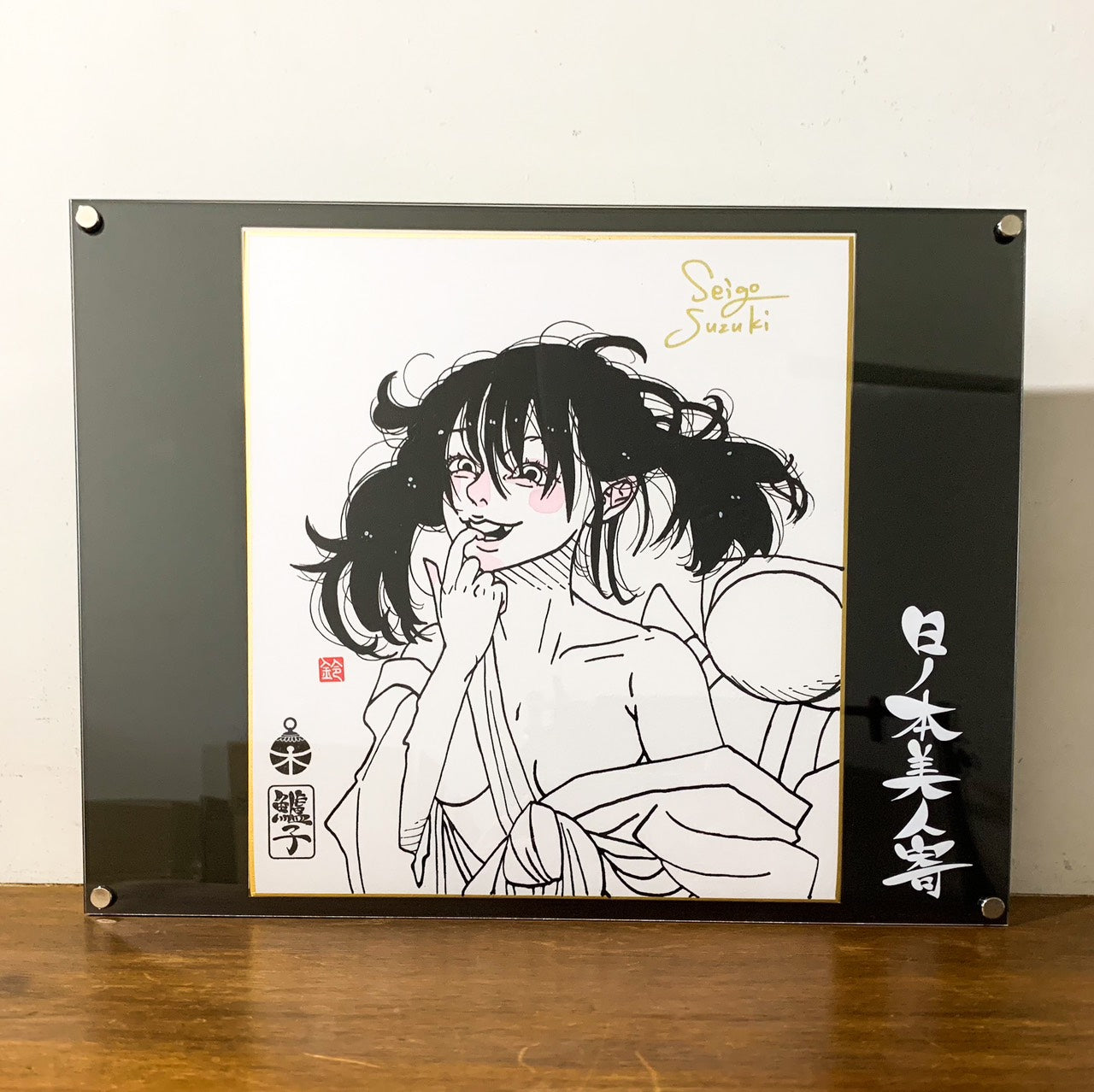 【抽選販売】EmST 鈴木セイゴ個展『日ノ本美人寄』直筆アナログ色紙G