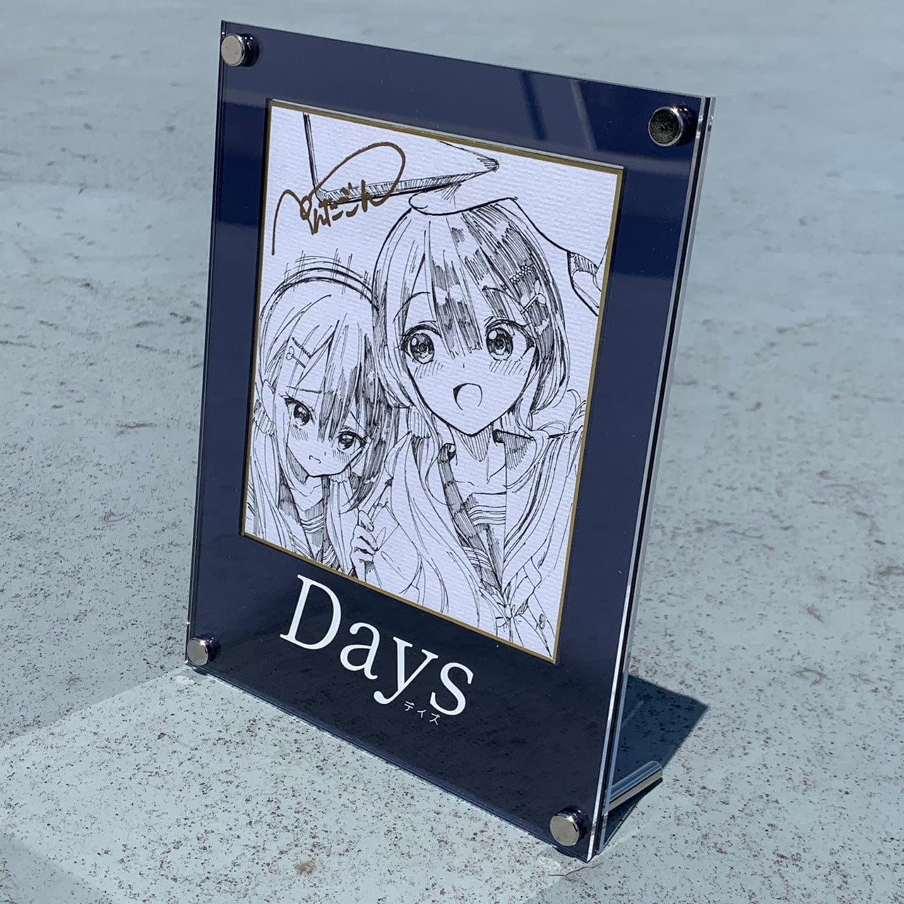 【抽選販売】ぺんたごん個展1点限定直筆イラストミニ色紙 C