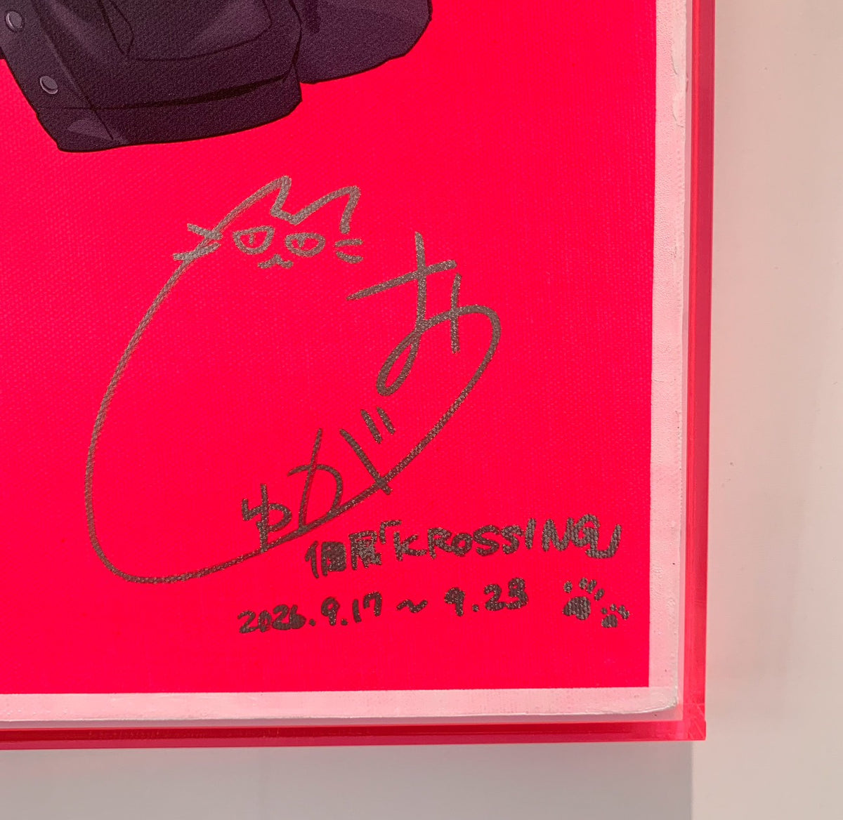 しゅがお個展「“K”ROSSING」【5点限定】直筆サイン入りアクリルフレームキャンバス