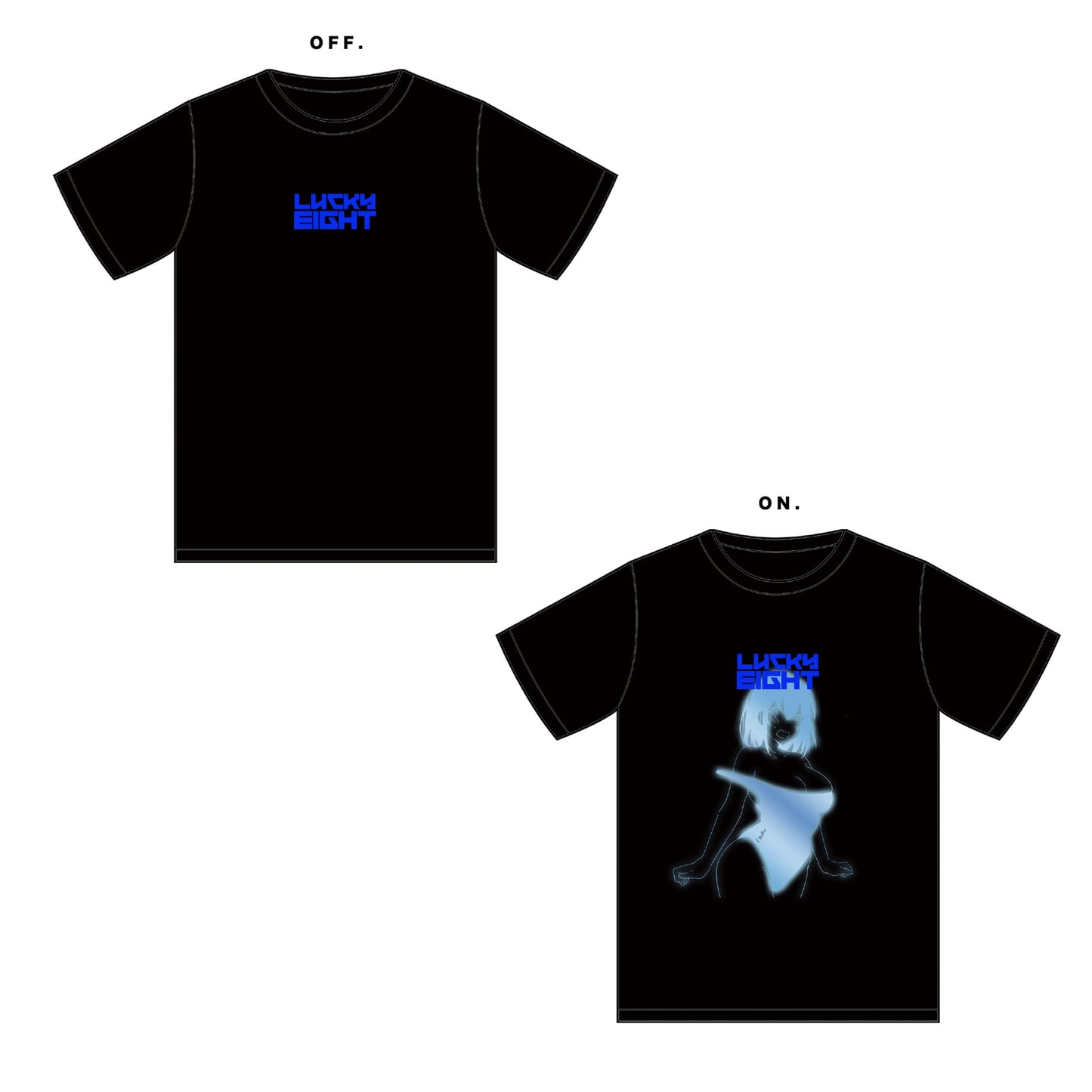 EmST 白クマシェイク個展「ラッキーエイト」オーバーサイズTシャツ