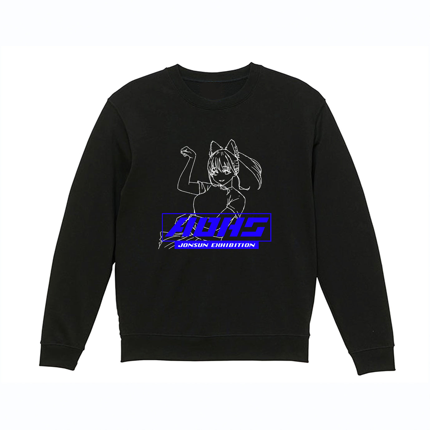 EmST jonsun個展「あと二日」 オーバーサイズ裏起毛スウェット「あお髙」