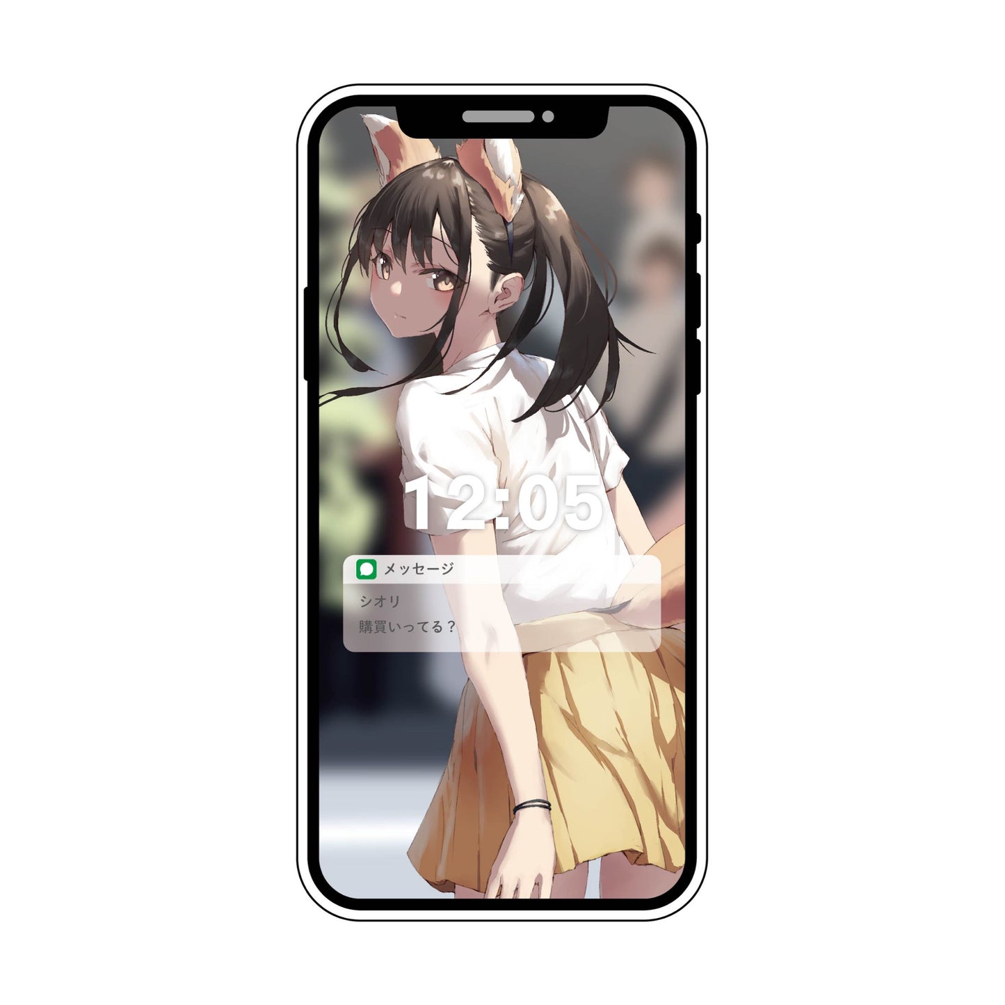 EmST jonsun個展「あと二日」 スマホ型アクリルボードB シオリ