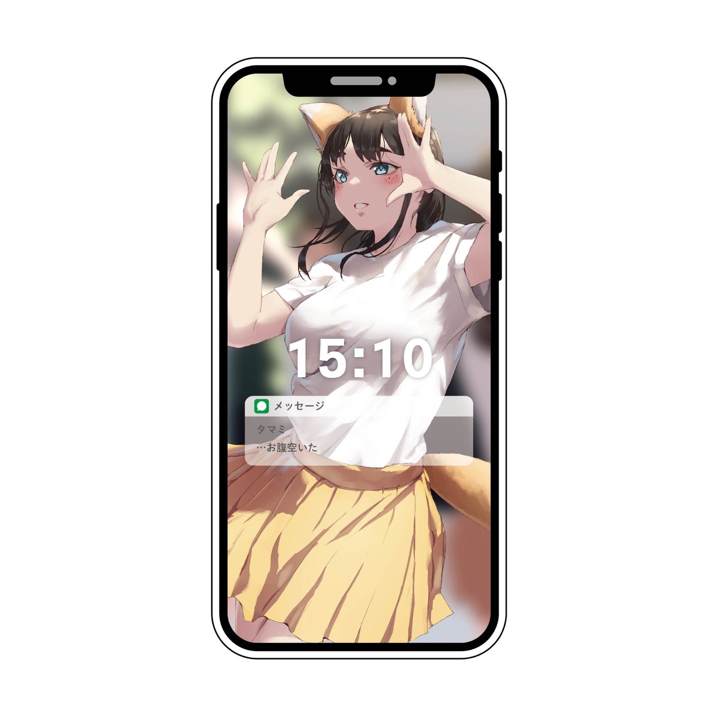 EmST jonsun個展「あと二日」 スマホ型アクリルボードC タマミ