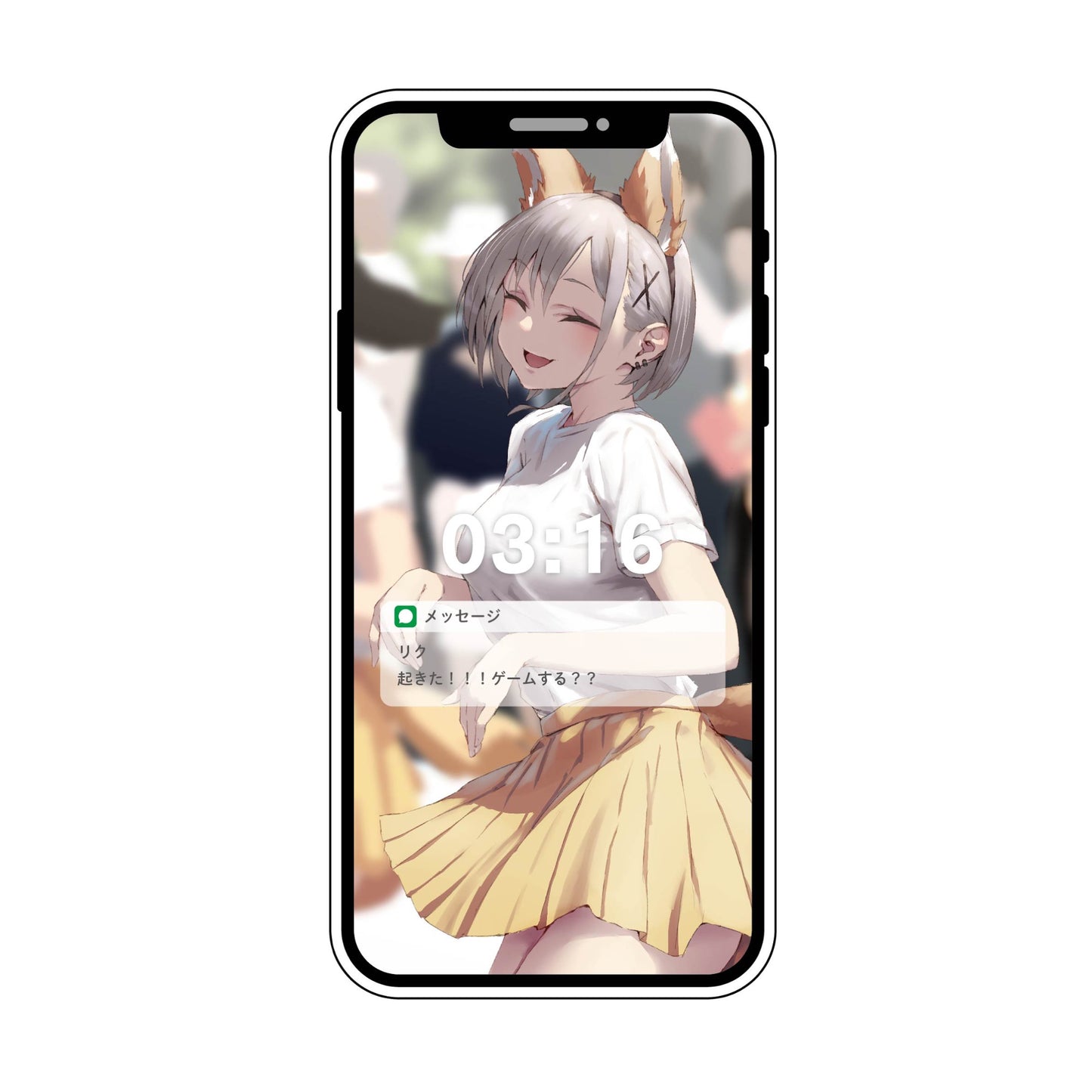 EmST jonsun個展「あと二日」 スマホ型アクリルボードF リク