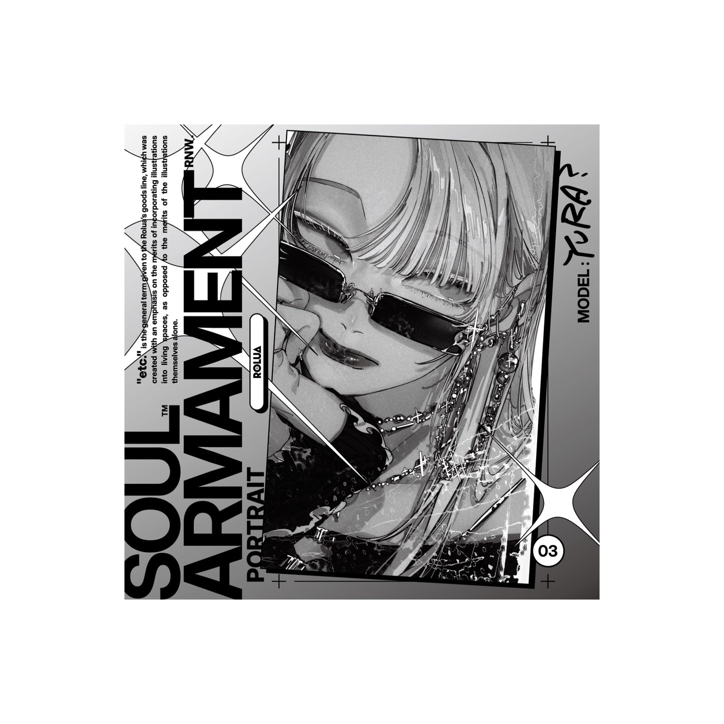 EmST ろるあ個展「etc.」 メタリックステッカーE