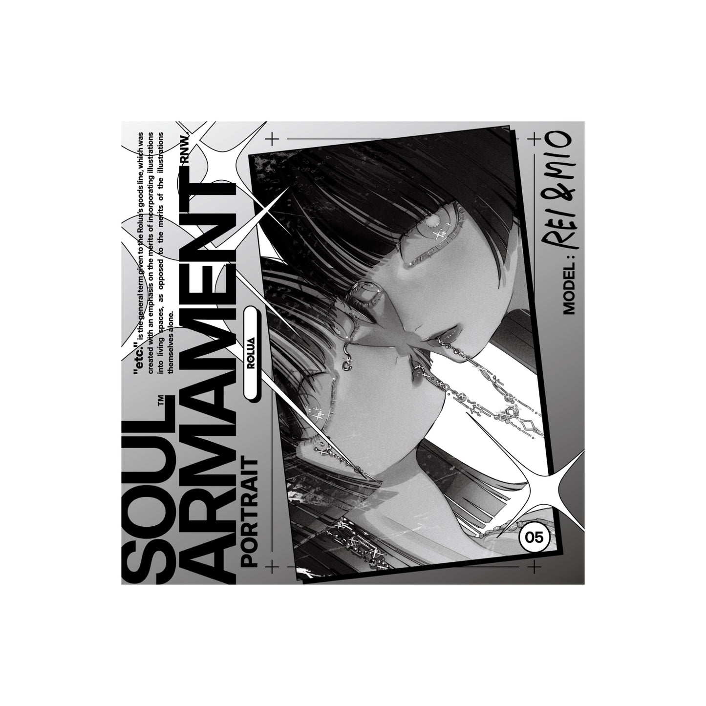 EmST ろるあ個展「etc.」 メタリックステッカーC