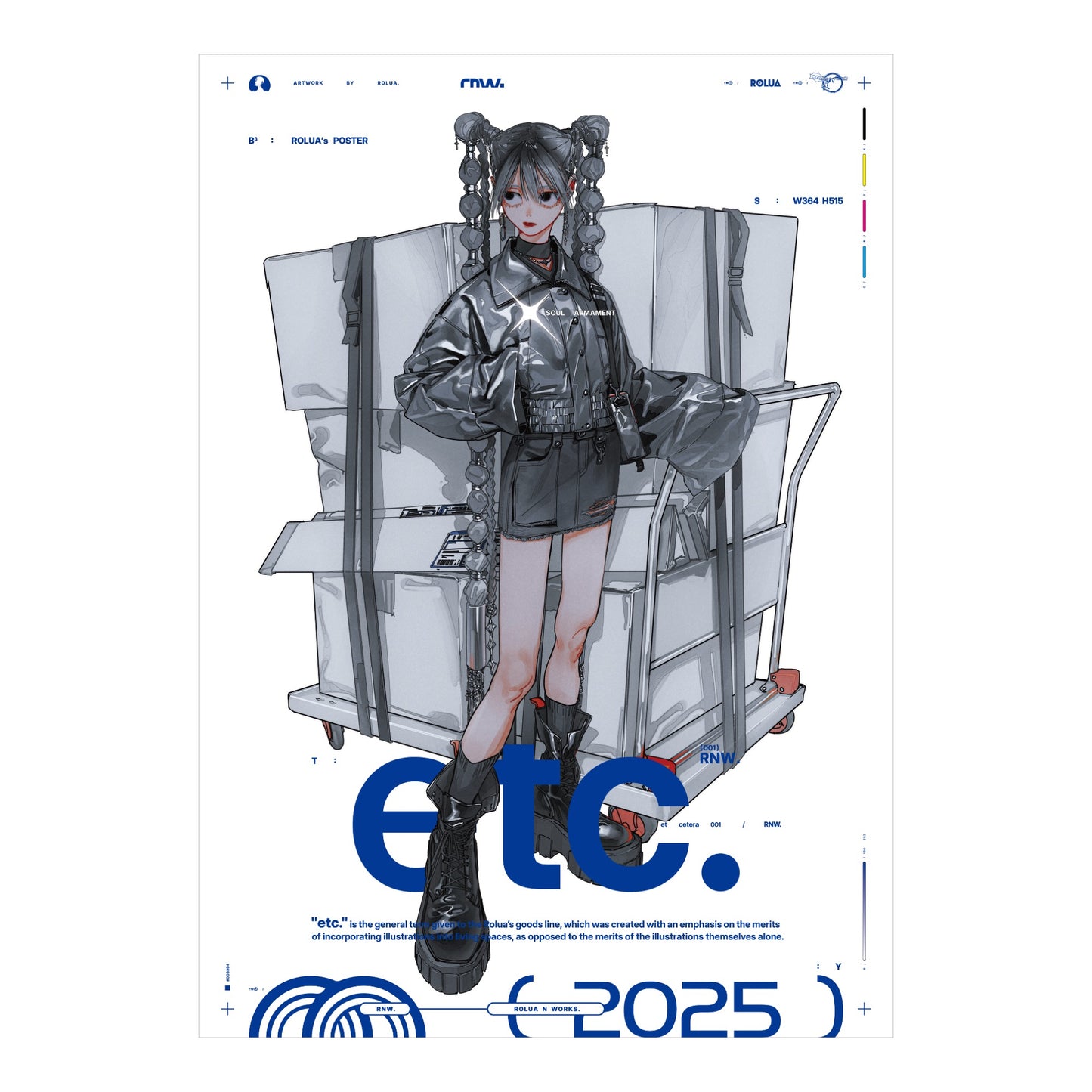 EmST ろるあ個展「etc.」 ブルゾン Silver