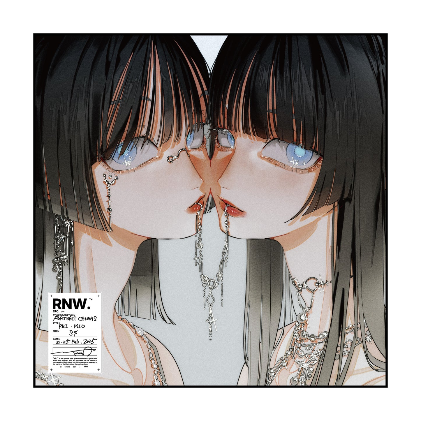 EmST ろるあ個展「etc.」 S4サイズクリア加工キャンバスC