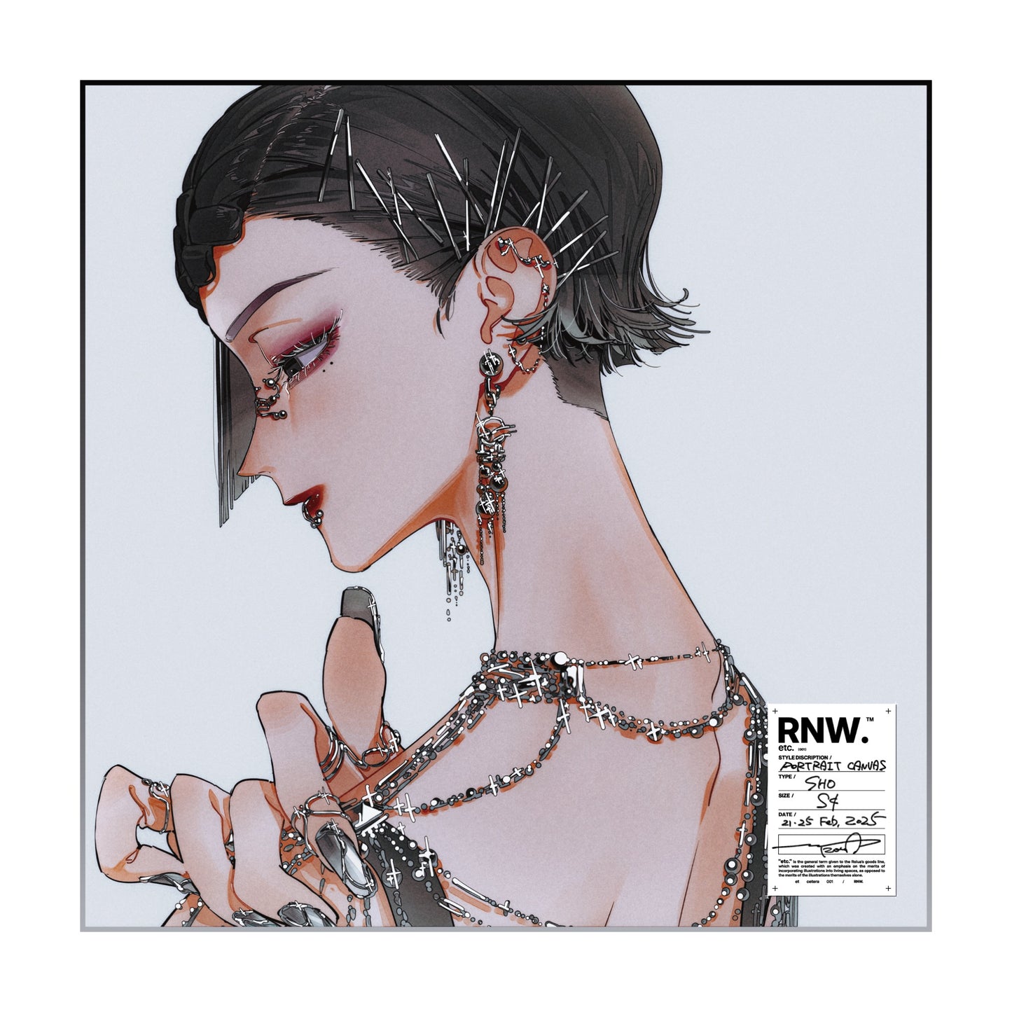 EmST ろるあ個展「etc.」 S4サイズクリア加工キャンバスD