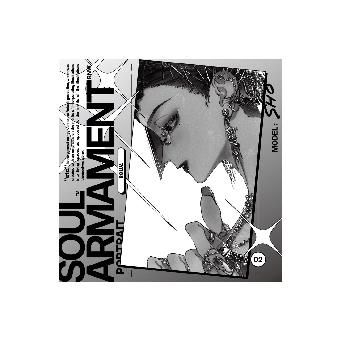 EmST ろるあ個展「etc.」 メタリックステッカーD