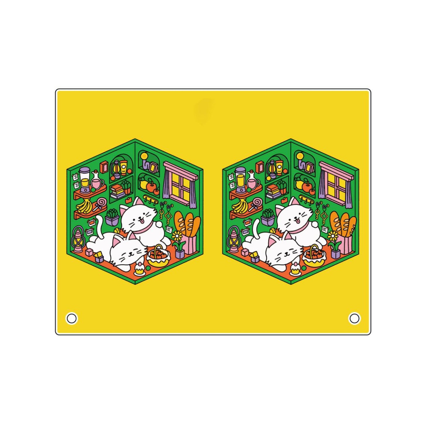 shimizu『ちがいさがしのへや』個展大判アクリルボードB