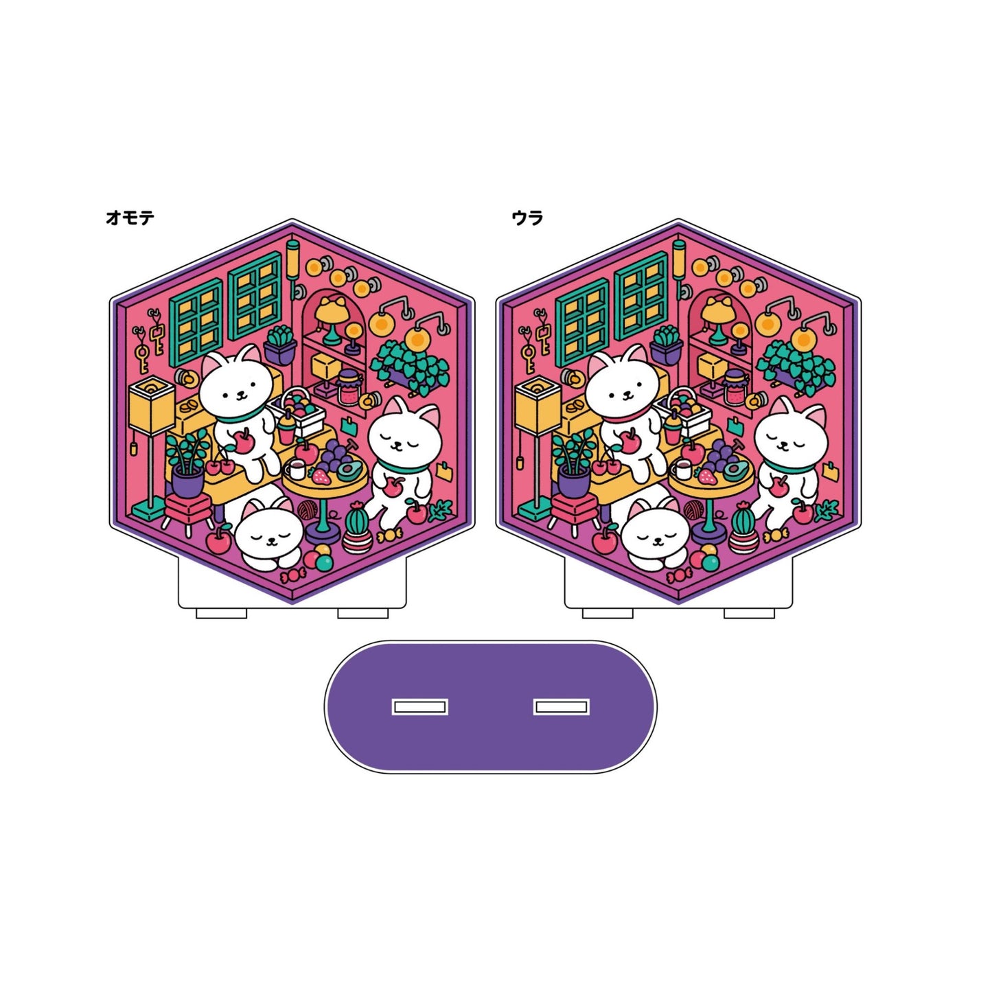 shimizu『ちがいさがしのへや』個展リバーシブルアクリルスタンドC