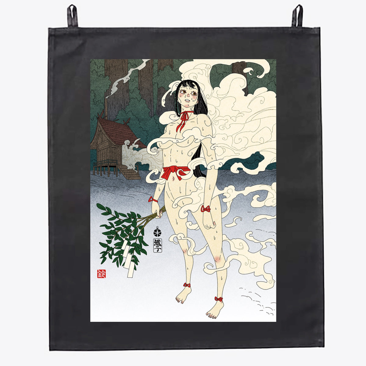 鈴木セイゴ個展『伝翔』ファブリックポスター