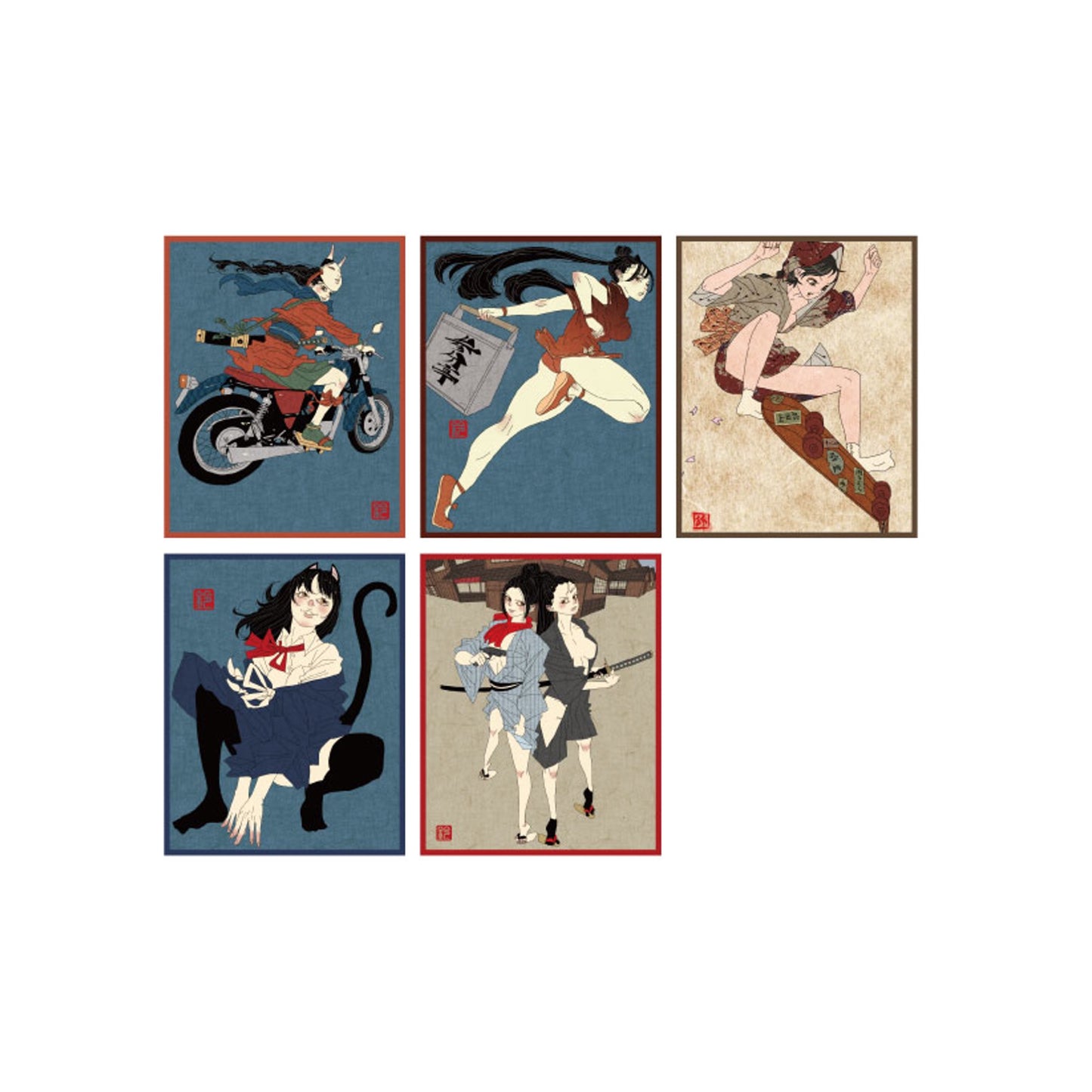 EmST 鈴木セイゴ個展「新版」 ステッカーSET(5種/1SET)A