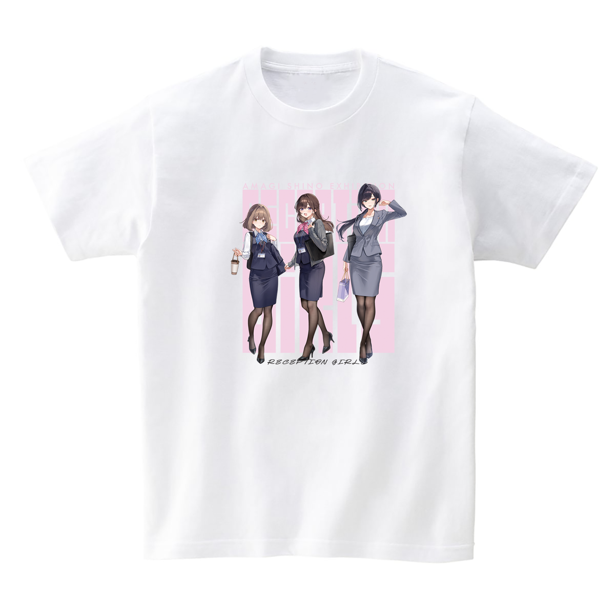 天城しの個展『受付ちゃんの外出』オーバーサイズTシャツ