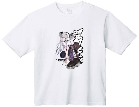 EmST TSCR個展 オリジナルデザインTシャツ 白