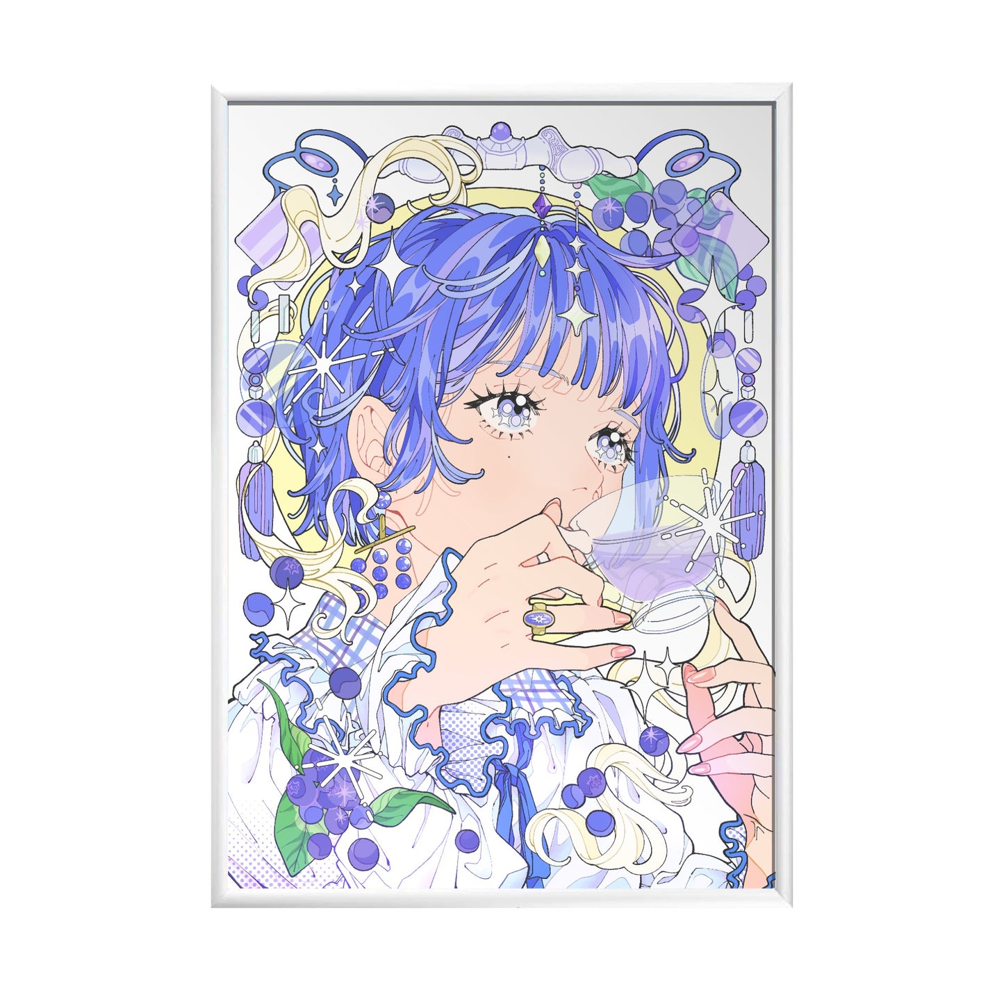 PONKO個展【受注販売・限定 5 枚】壁掛けミラーアート D