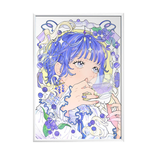 PONKO個展【受注販売・限定 5 枚】壁掛けミラーアート D