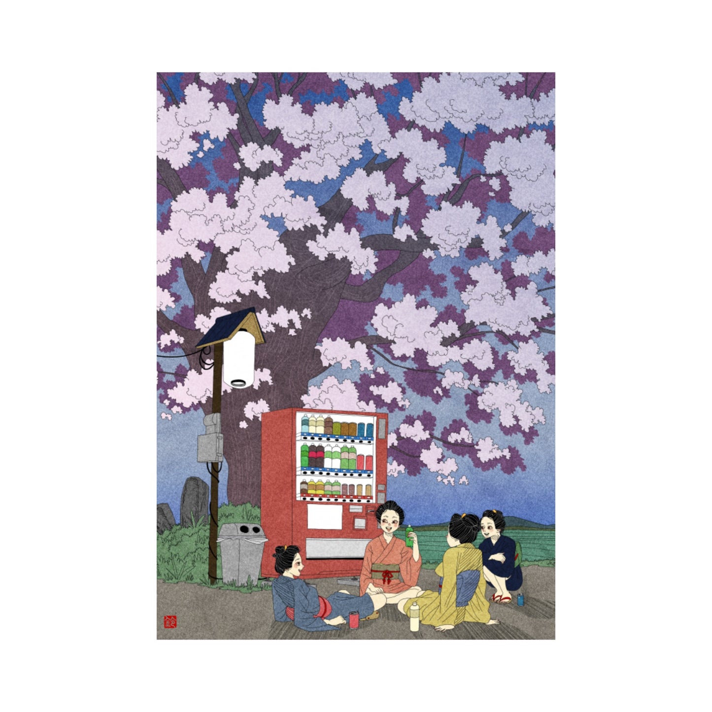 EmST 鈴木セイゴ個展『日ノ本美人寄』B3マットコーティングポスターA