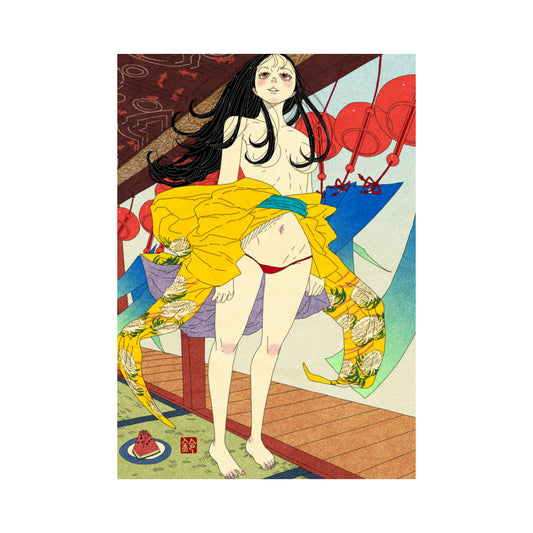 EmST 鈴木セイゴ個展『日ノ本美人寄』B3マットコーティングポスターD