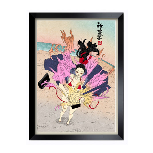 EmST 鈴木セイゴ個展『日ノ本美人寄』直筆サイン入りA2複製原画B