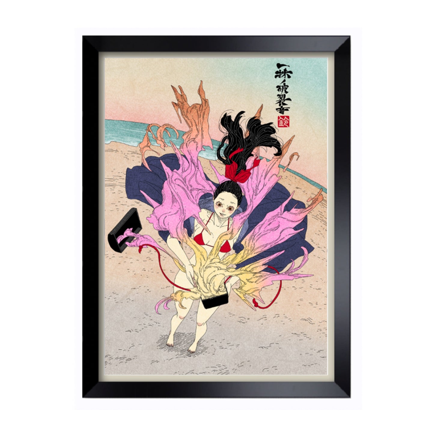 EmST 鈴木セイゴ個展『日ノ本美人寄』直筆サイン入りA2複製原画B