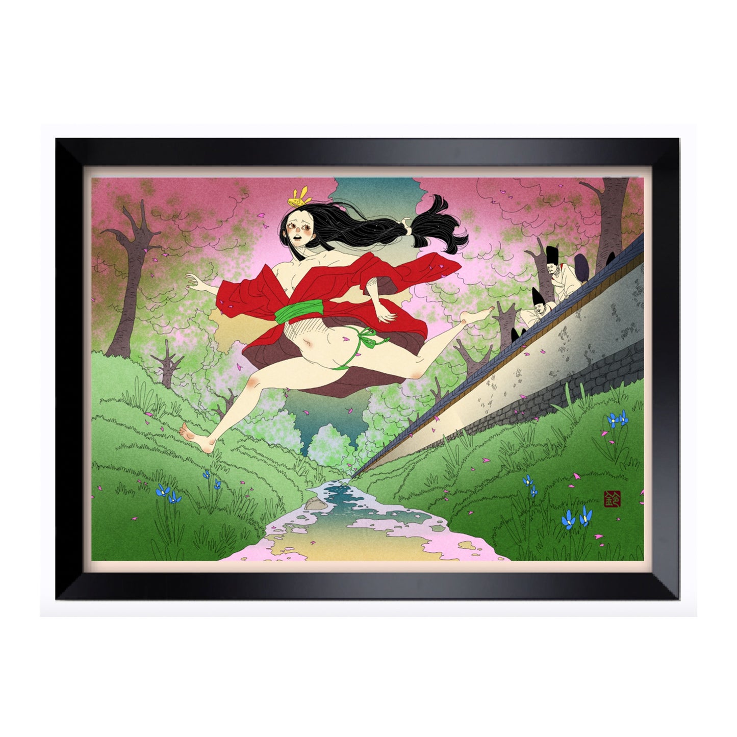 EmST 鈴木セイゴ個展『日ノ本美人寄』直筆サイン入りA2複製原画C