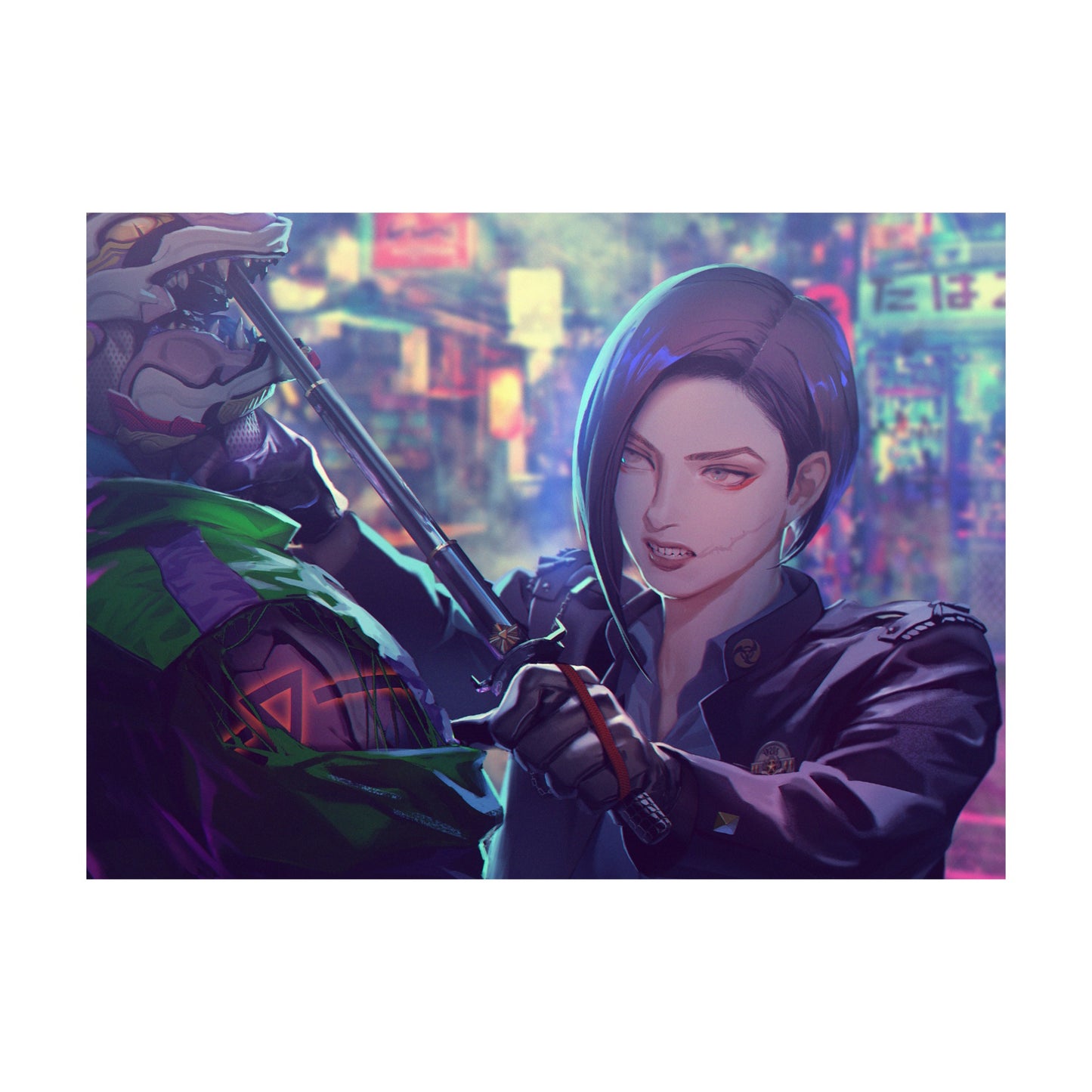 EmST 友野るい個展『戯画☆桃太郎奇譚』キャンバスパネルF4